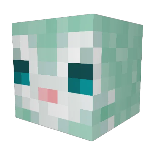 kadopao Minecraft avatar head, 3D render