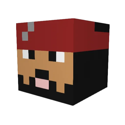 kadopezo Minecraft avatar head, 3D render