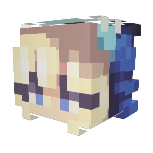 kadras728 Minecraft avatar head, 3D render