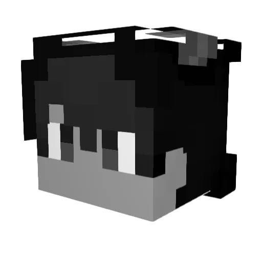 kadu244 Minecraft avatar head, 3D render