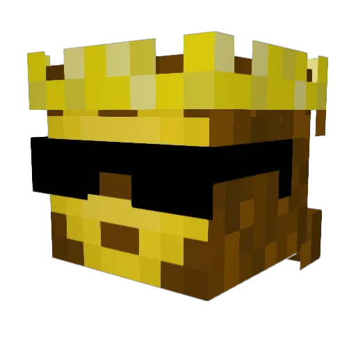 kaduNM Minecraft avatar head, 3D render