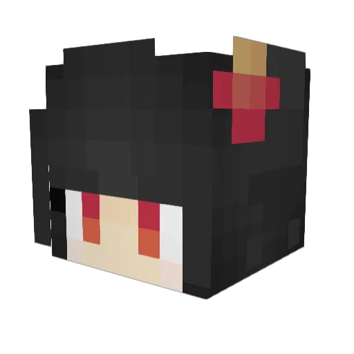 kaduki126 Minecraft avatar head, 3D render