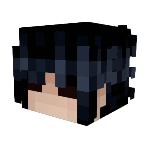 kadzu_ Minecraft avatar head, 3D render