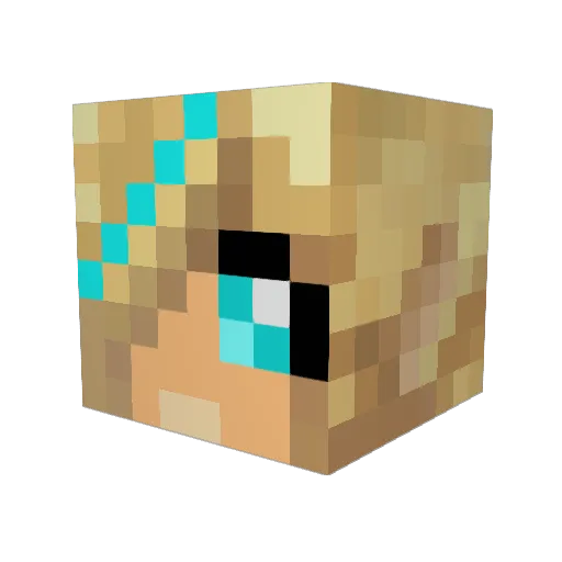 kae18 Minecraft avatar head, 3D render