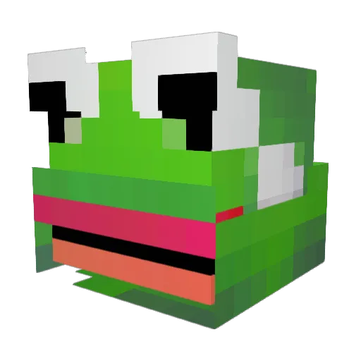 kae1u Minecraft avatar head, 3D render