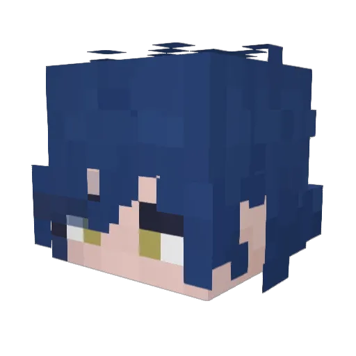kae_0126 Minecraft avatar head, 3D render