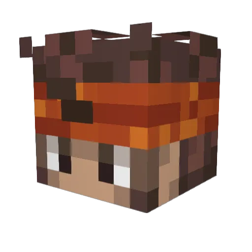 kaeda1880 Minecraft avatar head, 3D render