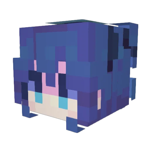 kaede8296 Minecraft avatar head, 3D render