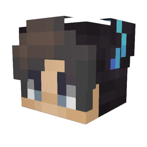 kaede88 Minecraft avatar head, 3D render