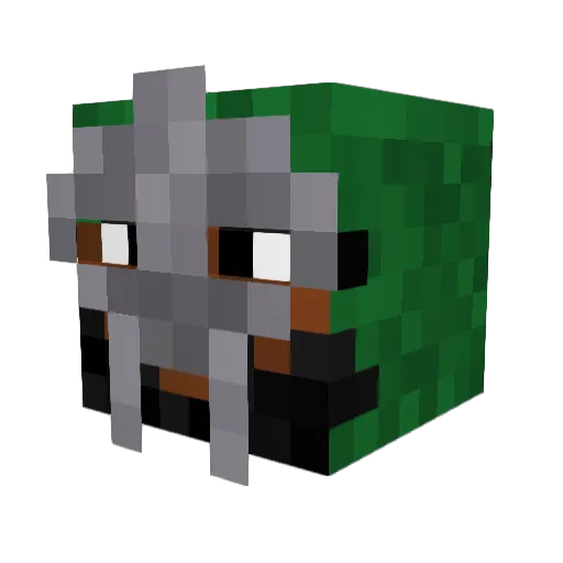 kaedencore Minecraft avatar head, 3D render
