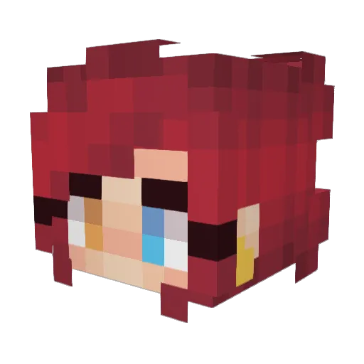 kaeemy Minecraft avatar head, 3D render