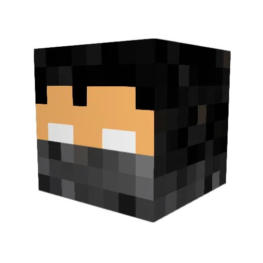 kaehou Minecraft avatar head, 3D render
