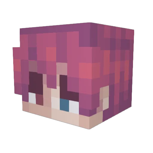 kaekool22 Minecraft avatar head, 3D render