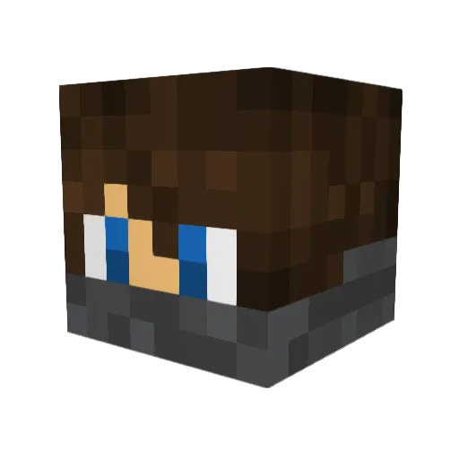 kael0123 Minecraft avatar head, 3D render