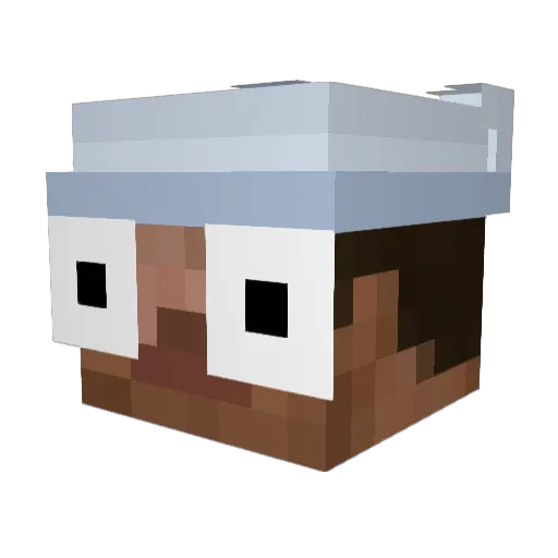 kaelBW Minecraft avatar head, 3D render