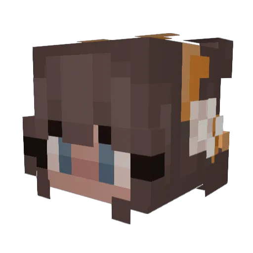 kaela_marie Minecraft avatar head, 3D render