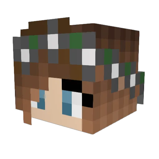 kaeleyy Minecraft avatar head, 3D render