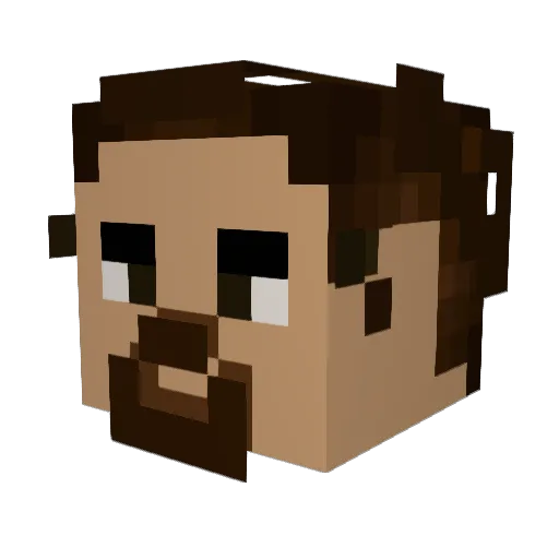 kaelinjm Minecraft avatar head, 3D render
