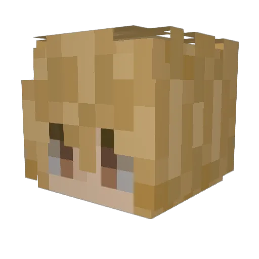 kaelisnh Minecraft avatar head, 3D render