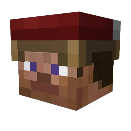 kaelslaw Minecraft avatar head, 3D render