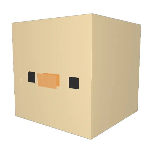 kaenndy Minecraft avatar head, 3D render