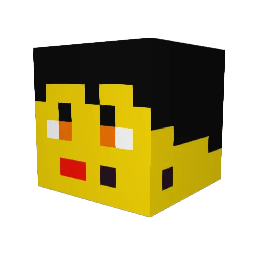 kaesekopf99 Minecraft avatar head, 3D render