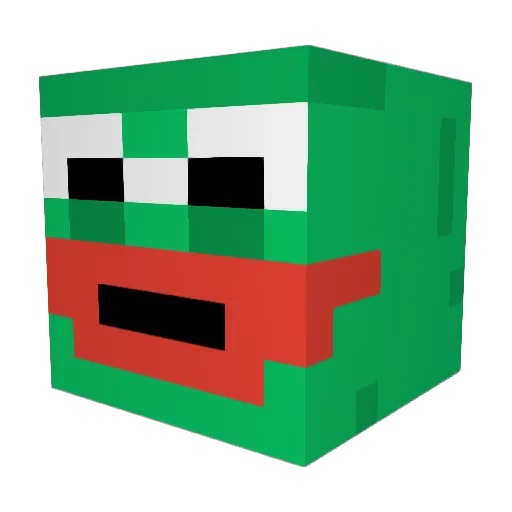 kaeso8o Minecraft avatar head, 3D render