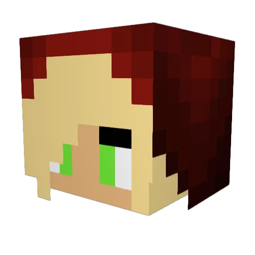 kaeylk Minecraft avatar head, 3D render