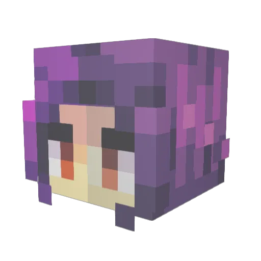 kafe_ii Minecraft avatar head, 3D render
