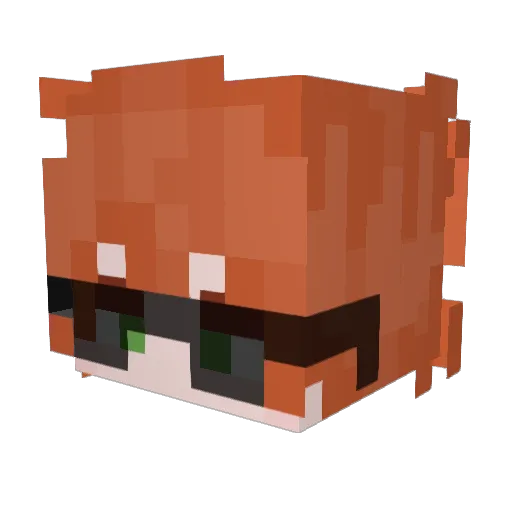 kaffakin Minecraft avatar head, 3D render