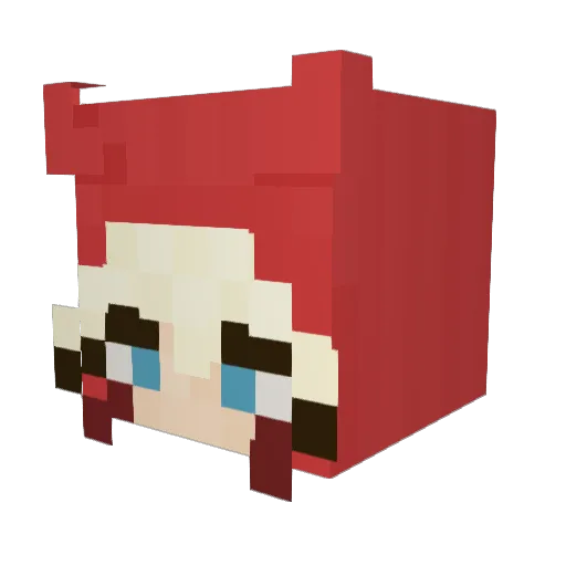 kafroot Minecraft avatar head, 3D render