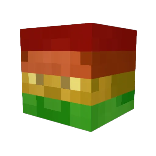 kagaa Minecraft avatar head, 3D render