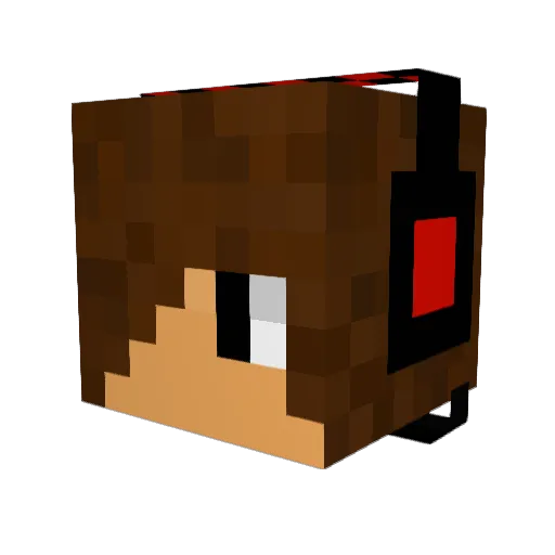 kagami007 Minecraft avatar head, 3D render