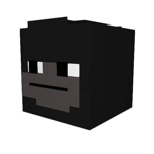 kagami3 Minecraft avatar head, 3D render