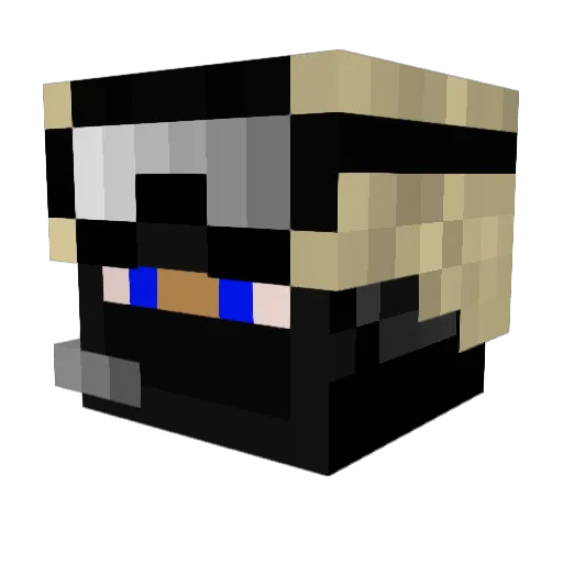 kagetch Minecraft avatar head, 3D render