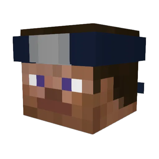 kagezangetsu Minecraft avatar head, 3D render