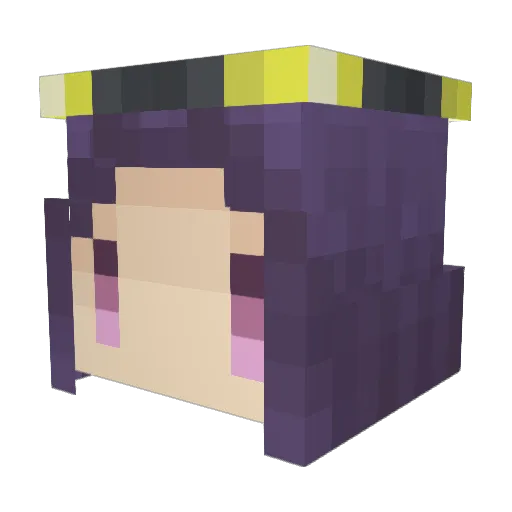 kagimati Minecraft avatar head, 3D render