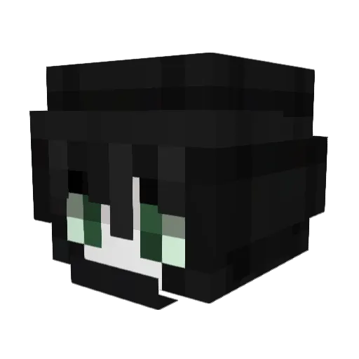 kaguccii Minecraft avatar head, 3D render