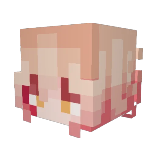 kaheluvr Minecraft avatar head, 3D render