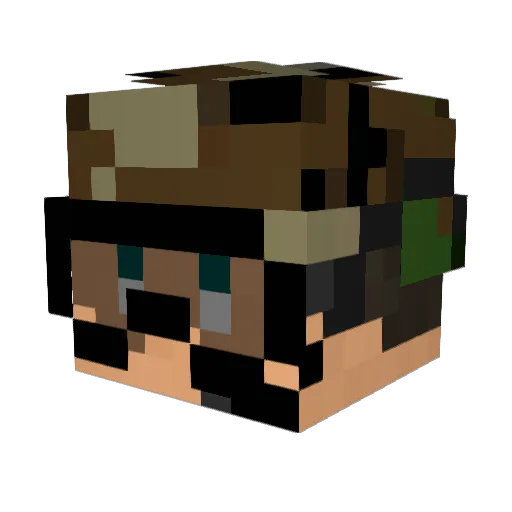 kaheru0252 Minecraft avatar head, 3D render
