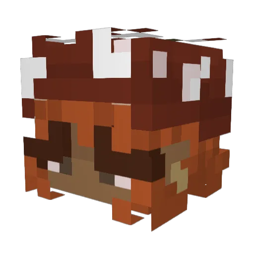 kahlani Minecraft avatar head, 3D render