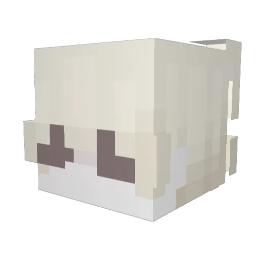 kahrty Minecraft avatar head, 3D render