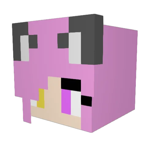 kahtht Minecraft avatar head, 3D render
