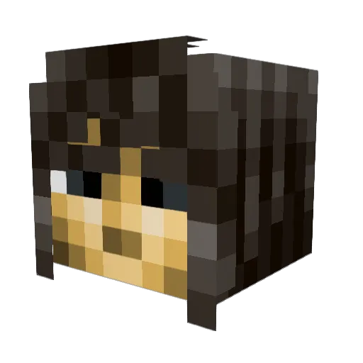 kahydoo Minecraft avatar head, 3D render