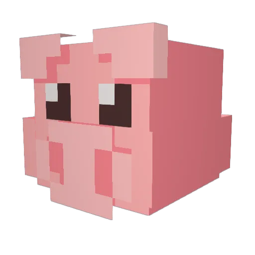 kai0907 Minecraft avatar head, 3D render