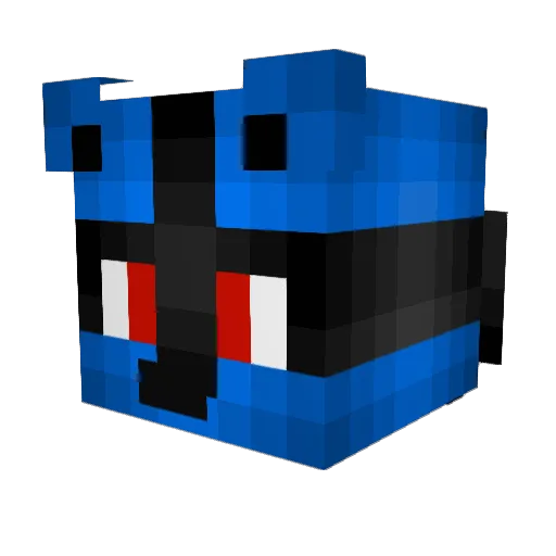 kai0O0 Minecraft avatar head, 3D render