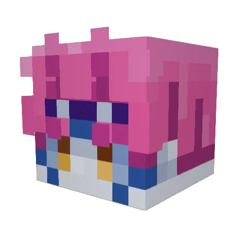 kai1482 Minecraft avatar head, 3D render