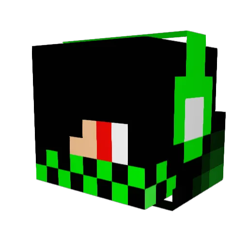 kai3596 Minecraft avatar head, 3D render