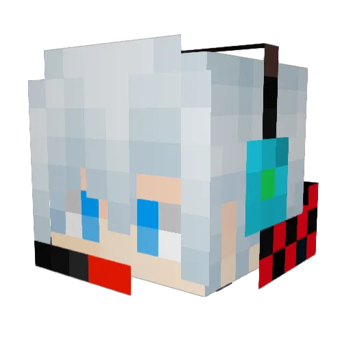 kai_mi666 Minecraft avatar head, 3D render