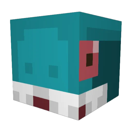 kaiaboy Minecraft avatar head, 3D render